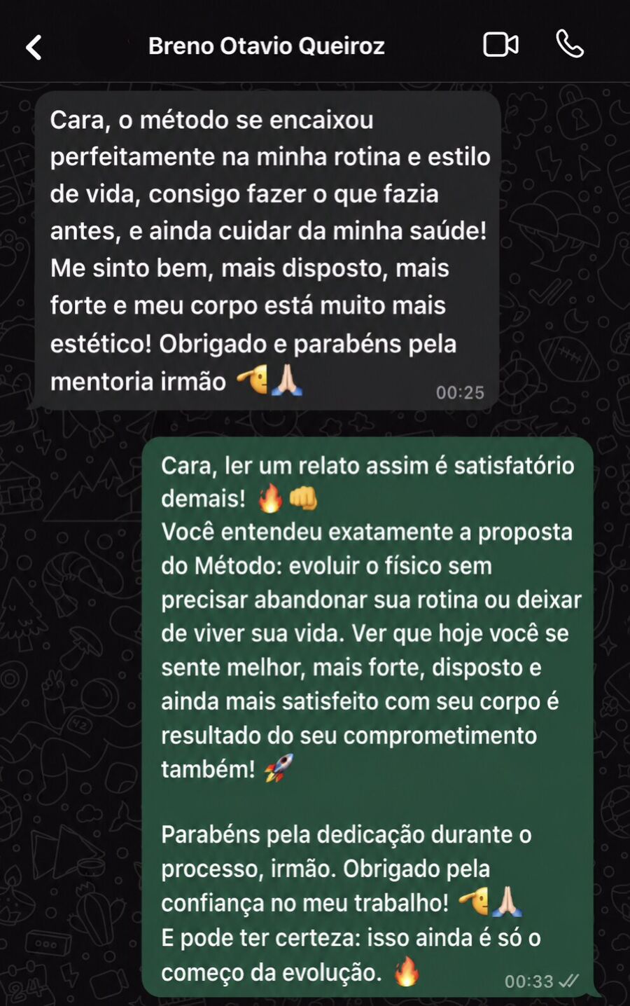 Avaliação aluno 1 — WhatsApp Kenki Method