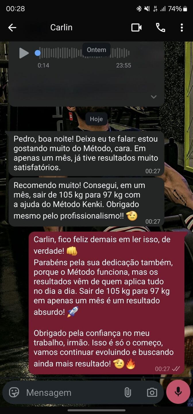 Avaliação aluno 2 — WhatsApp Kenki Method